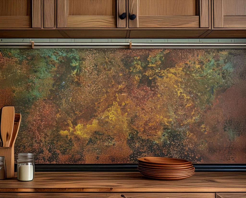 Panel z naturalnej miedzi Savage Copper Bloom jako dekoracja ścienna