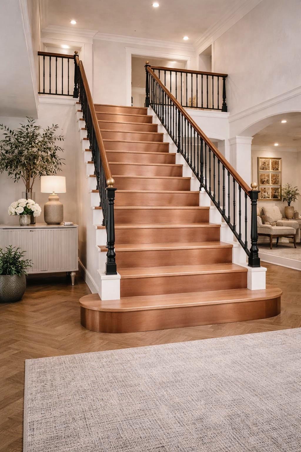Elegant Real Metal Stair Risers – Handcrafted Copper, Brass or Stainless Steel – Patinated Surface – Decorative Stair Accents – Easy Install