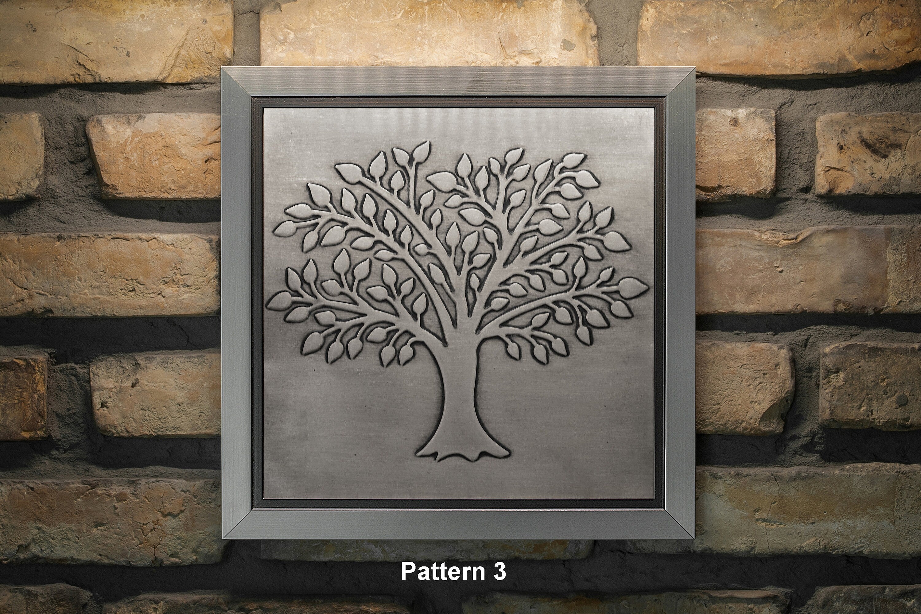 Gorgeous Tree of life in a beautiful, unique wooden frame. Handmade 100% Stainless steel and wood __etsy:2537694919