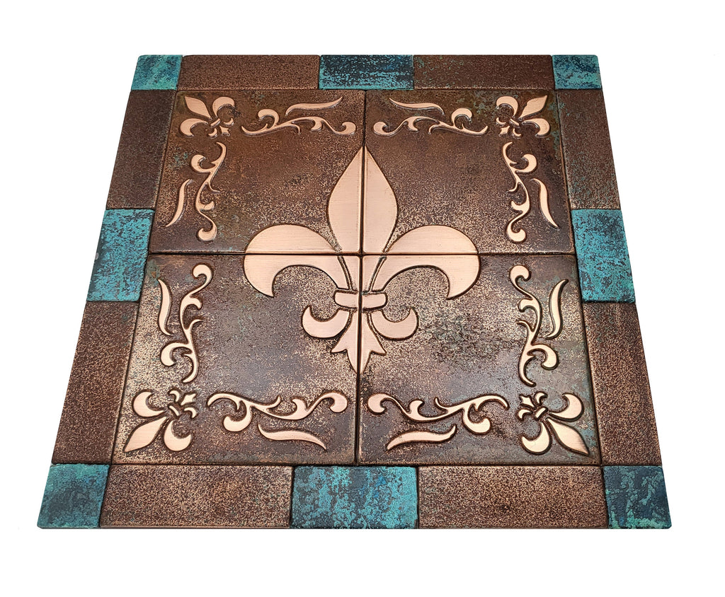 Fleur de Lis – Kafle artystyczne z metalu – kafle artystyczne z metalu, zdjęcie 6