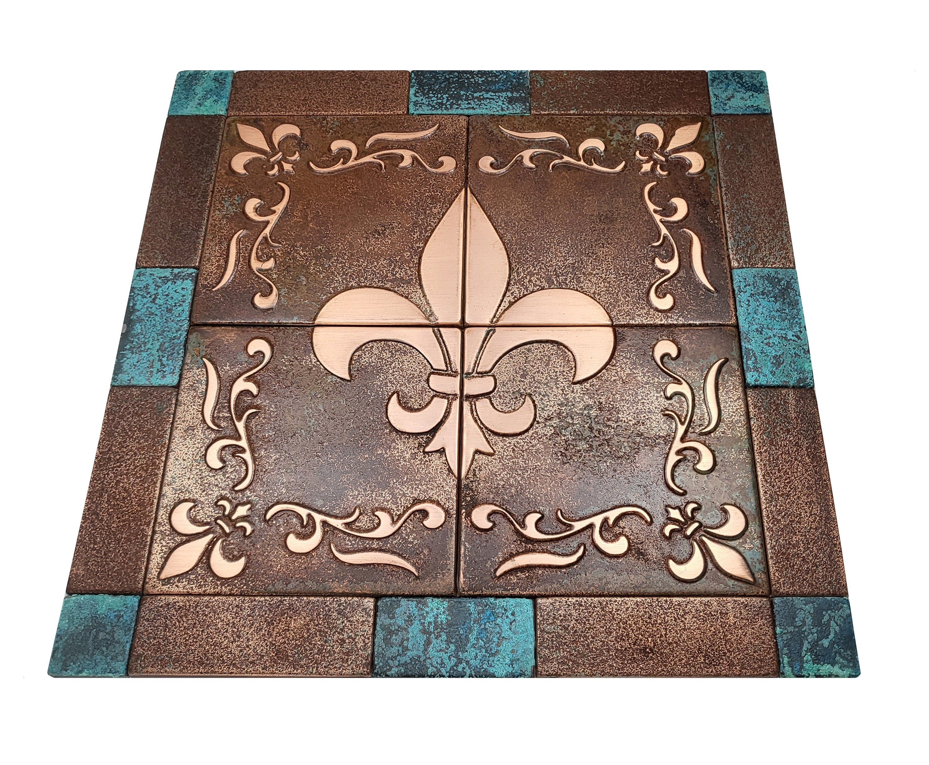 Fleur de Lis – Kafle artystyczne z metalu – kafle artystyczne z metalu, zdjęcie 6