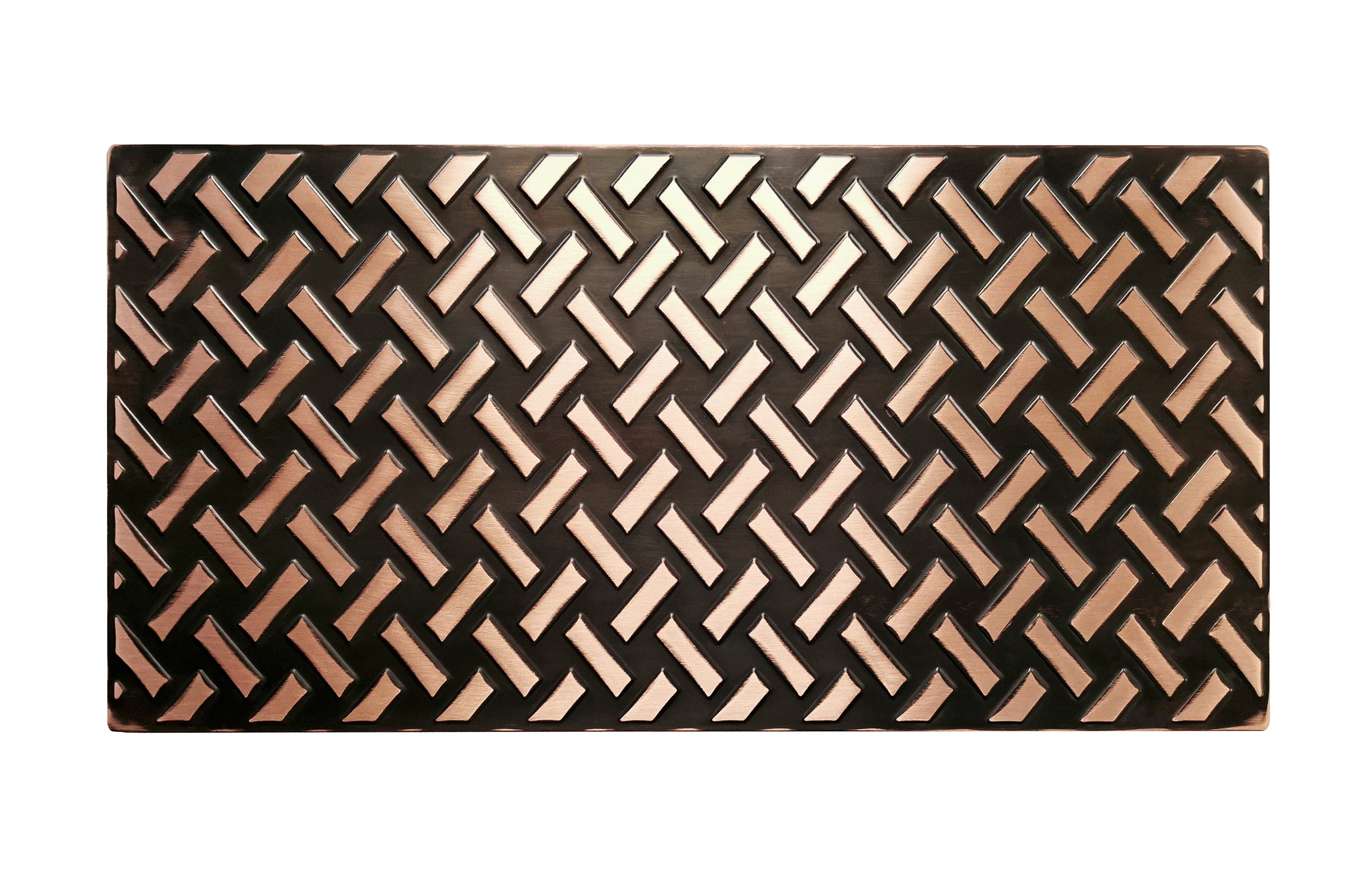 Panel Metalowy Gładki 60x30 cm – ręcznie robiony panel dekoracyjny z metalu