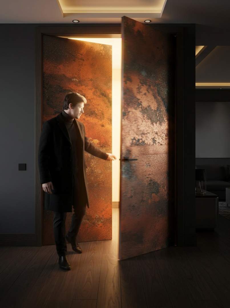 Eternal Copper Inferno – ognisty panel miedziany ręcznie patynowany