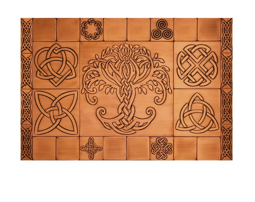 Celtic Patterns | Artistic metal tiles - Set of 29 tiles