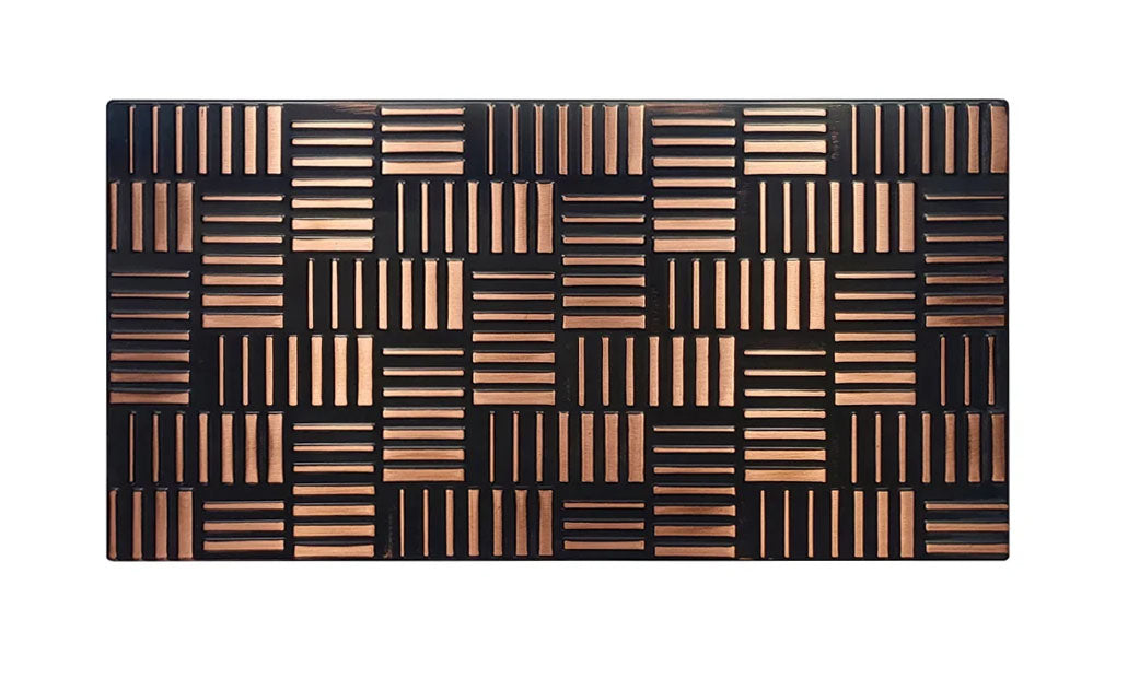 Płytka metalowa Parquet – dekoracyjny panel ścienny