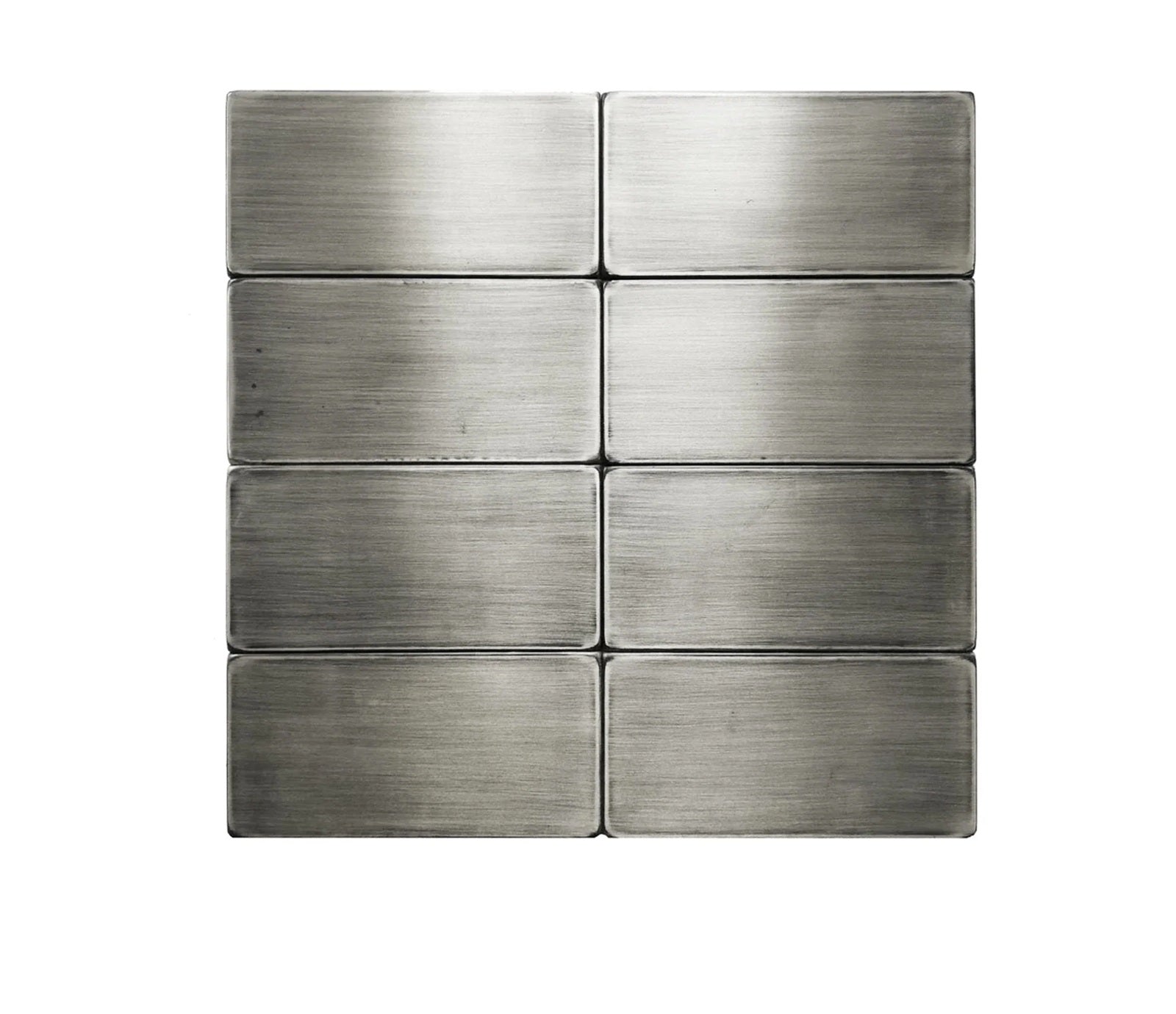 Set of 8 Metal Tiles | Artistic metal tiles