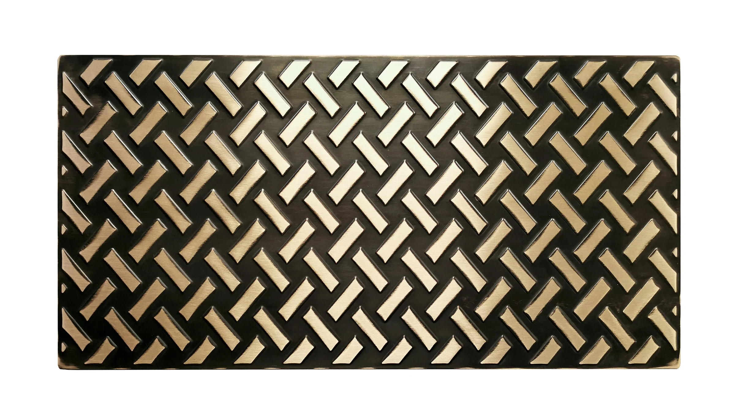 Panel Metalowy Gładki 60x30 cm – dostępny w  mosiądzu 
