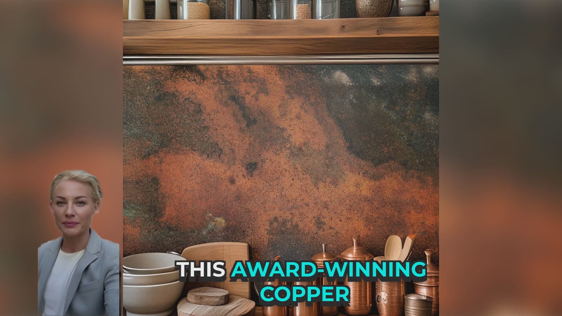 Eternal Copper Inferno – ognisty panel miedziany ręcznie patynowany